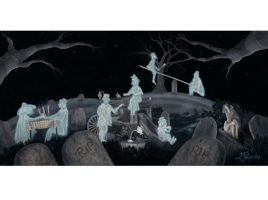The Haunted Mansion ”Tea Party” Canvas Artwork by Michael Provenza – Limited Edition available online