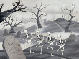 ”The Skeleton Dance” Canvas Artwork by Michael Provenza – Limited Edition was released today