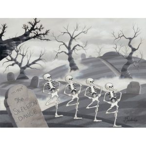 ''The Skeleton Dance'' Canvas Artwork by Michael Provenza - Limited Edition