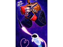 WALL•E ”WALL•E and EVE” Canvas Artwork by Tim Rogerson – Limited Edition – Buy Online Now