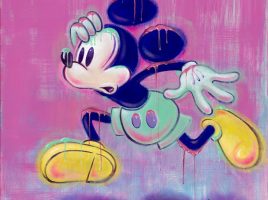 Mickey Mouse ”What’s Burning?” Canvas Artwork by Dom Corona – 14” x 14” – Limited Edition now out