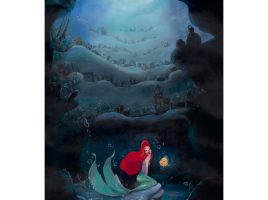 The Little Mermaid ”Part of that World” Gallery Wrapped Canvas by Liana Hee – Signed Limited Edition now out