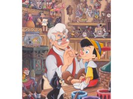 Pinocchio ”Geppetto’s Workshop” Gallery Wrapped Canvas by Michelle St.Laurent – Signed Limited Edition has hit the shelves for purchase