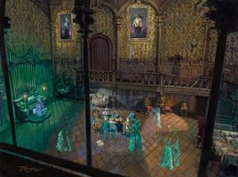 The Haunted Mansion ”Foolish Mortals” Gallery Wrapped Canvas by Rodel Gonzalez – Limited Edition is now available for purchase