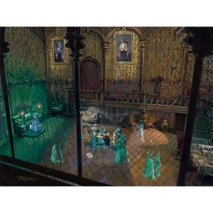 The Haunted Mansion ''Foolish Mortals'' Gallery Wrapped Canvas by Rodel Gonzalez - Limited Edition