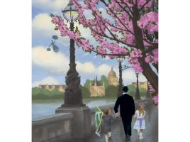 Mary Poppins ”The Magic of Family” Gallery Wrapped Canvas by Michael Provenza – Limited Edition available online for purchase