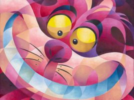 Cheshire Cat ”Cheshire Cat Grin” Gallery Wrapped Canvas by Tom Matousek – Alice in Wonderland – Limited Edition now out for purchase