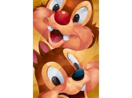 Chip ‘n Dale ”Chip and Dale” Gallery Wrapped Canvas by Tom Matousek – Limited Edition is here now