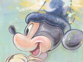 Sorcerer Mickey Mouse ”Magic Mural” Gallery Wrapped Canvas by Dom Corona – Fantasia – Limited Edition is now out