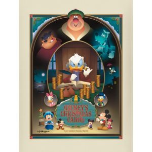 Mickey Mouse and Friends ''Mickey's Christmas Carol'' Gallery Wrapped Canvas by Jerrod Maruyama - Limited Edition