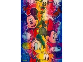 Mickey Mouse and Friends ”How Far We’ve Come” Gallery Wrapped Canvas by Stephen Fishwick – Limited Edition is available online