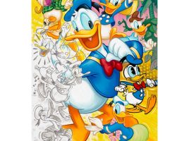 Donald Duck ”90 Years of Donald” Gallery Wrapped Canvas by Tim Rogerson – Limited Edition now available online