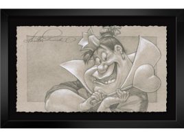 Queen of Hearts ”Let the Game Begin” Framed Print by Heather Edwards – Alice in Wonderland – Signed Limited Edition available online
