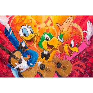 The Three Caballeros ''Three Caballeros'' Gallery Wrapped Canvas by Stephen Fishwick - Limited Edition