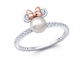 Minnie Mouse Icon Pearl Ring by CRISLU available online for purchase