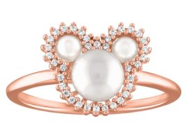 Mickey Mouse Icon Pearl Ring by Rebecca Hook – Rose Gold is now out for purchase