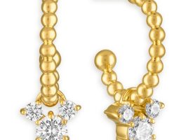 Mickey Mouse Icon Beaded Earrings by Rebecca Hook available online
