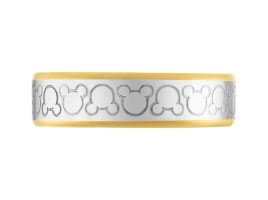 Mickey Mouse Icon Two-Tone Band Ring by Rebecca Hook is now out