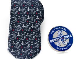 Donald Duck Tie and Lapel Pin Gift Set is available online