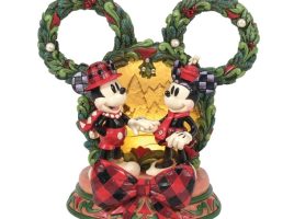 Mickey and Minnie Mouse ”Magical Winter Moments” Light-Up Figure by Jim Shore here now