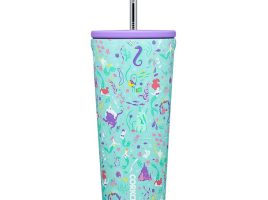The Little Mermaid Stainless Steel Tumbler with Straw by Corkcicle released today