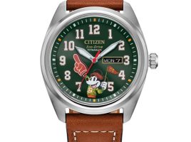 Mickey Mouse Collegiate Watch for Adults by Citizen is now out