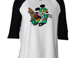 Mickey Mouse Croissant de Triomphe Raglan Tee for Men – Customizable | Disney Store is available online
