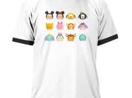 ”Tsum Tsum” Grid Ringer Tee for Men – Customizable | Disney Store – Buy It Today!