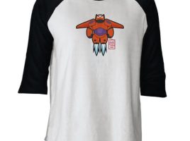 Big Hero 6 Baymax Mech Raglan Long Sleeve Tee for Men – Customizable | Disney Store was released today