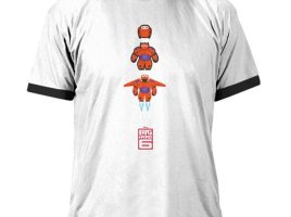 Big Hero 6 Baymax Mech Ringer Tee for Men – Customizable | Disney Store is available online for purchase
