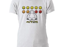 Big Hero 6 Baymax Emoticons Tee for Girls – Customizable | Disney Store now available
