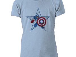 Captain America Star Tee for Girls – Customizable | Disney Store is available online