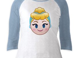 Cinderella Emoji 3/4 Sleeve Raglan Tee for Women – Customizable | Disney Store – Buy Now