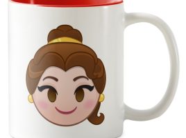 Belle Emoji Two-Tone Mug – Customizable | Disney Store can now be purchased online