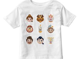 Beauty and the Beast Emoji Tee for Kids – Customizable | Disney Store – Buy Now