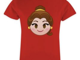 Belle Emoji Tee for Girls – Customizable | Disney Store – Buy Online Now