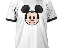 Mickey Mouse Emoji Ringer Tee for Men – Customizable | Disney Store – Purchase Online Now