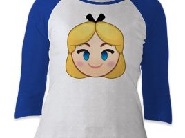 Alice Emoji 3/4 Sleeve Raglan Tee for Women – Customizable | Disney Store now out