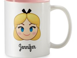 Alice Emoji Two-Tone Mug – Customizable | Disney Store released today