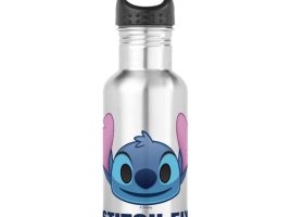 Stitch Emoji Water Bottle – Customizable | Disney Store here now