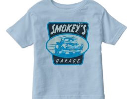 Smokey’s Garage Tee for Kids – Cars 3 – Customizable | Disney Store is now available for purchase