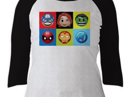 Marvel Emoji Raglan Tee for Women – Customizable | Disney Store is now available online