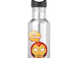 ”I Am Iron Man!” Text Emoji Water Bottle – Customizable | Disney Store – Purchase Online Now