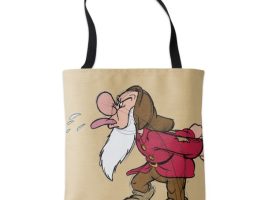 Grumpy Sketch Tote – Customizable | Disney Store – Get It Here
