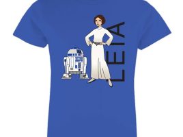 Star Wars Leia and R2-D2 Tee for Girls – Customizable | Disney Store is now out