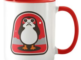 Star Wars: The Last Jedi Porg Badge Mug – Customizable | Disney Store now available for purchase