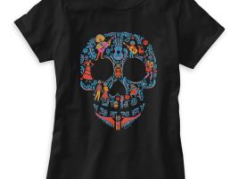 Coco Colorful Character Skull Graphic T-Shirt for Women – Customizable | Disney Store is now out