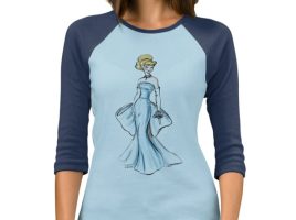 Cinderella Raglan Tee – Art of Princess Designer Collection | Disney Store now available