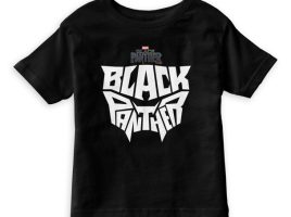 Black Panther Typography T-Shirt for Kids – Customizable | Disney Store available online for purchase