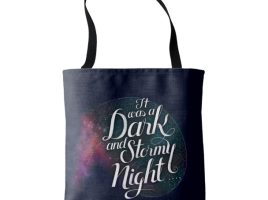 ”It Was a Dark and Stormy Night” Tote Bag – A Wrinkle in Time – Customizable | Disney Store is here now